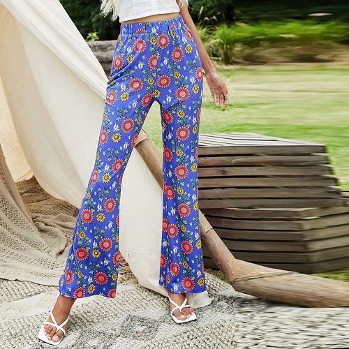 Pantalons Élégant Floral - SHEIN - Modalova