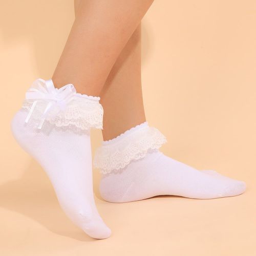 Chaussettes avec dentelle - SHEIN - Modalova