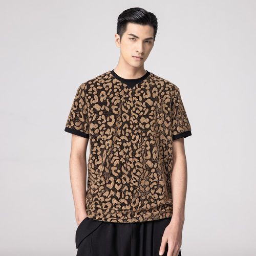 Homme T-shirt léopard - SHEIN - Modalova
