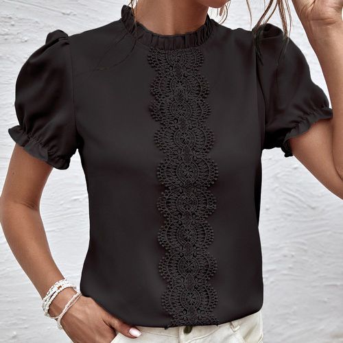 Blouse avec dentelle - SHEIN - Modalova