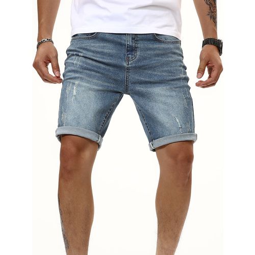 Homme Short en jean délavé - SHEIN - Modalova