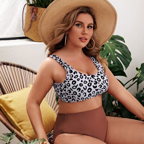 Bikini léopard taille haute - SHEIN - Modalova
