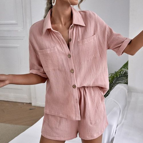 Chemise avec poches & Short - SHEIN - Modalova