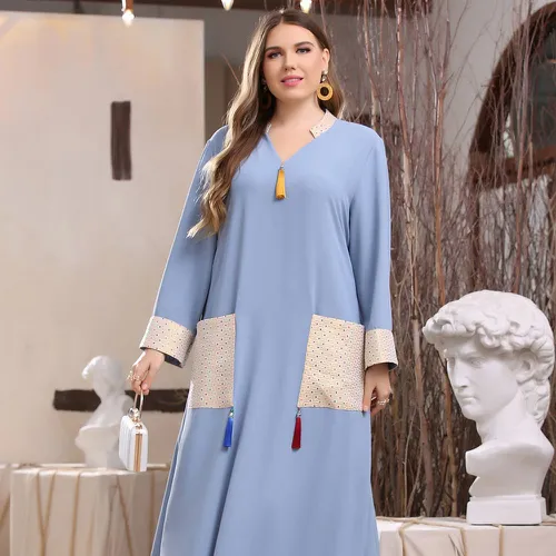 Robe tunique longue à poches - SHEIN - Modalova