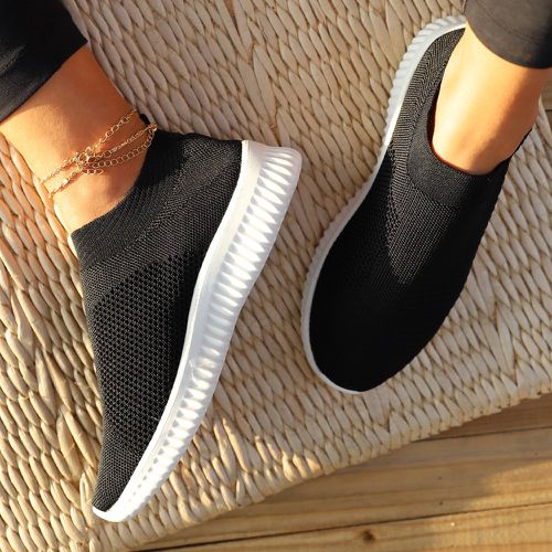 Chaussures de course minimalistes avec tricot - SHEIN - Modalova