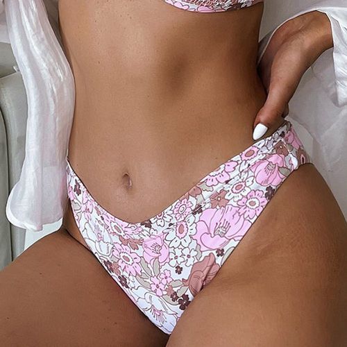 Bas de bikini à imprimé floral - SHEIN - Modalova