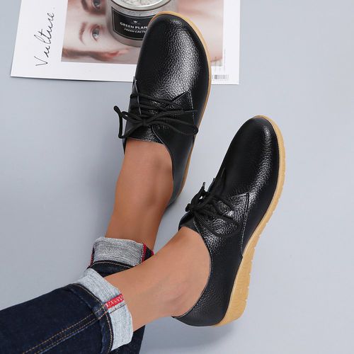 Chaussures plates minimalistes à lacets - SHEIN - Modalova