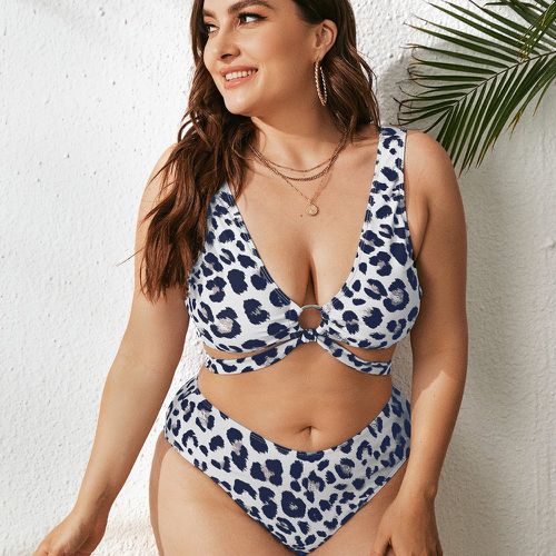 Bikini à léopard à anneau - SHEIN - Modalova