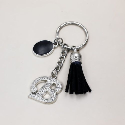 Porte-clés avec pendentif de lettres et strass - SHEIN - Modalova