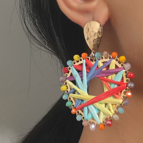 Pendants d'oreilles design cœur perlé - SHEIN - Modalova