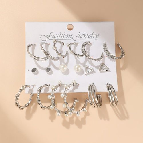 Paires Boucles d'oreilles avec fausse perle - SHEIN - Modalova