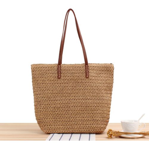 Sac fourre-tout en paille minimaliste - SHEIN - Modalova