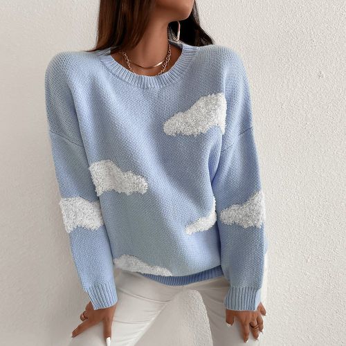 Pull à motif nuage - SHEIN - Modalova