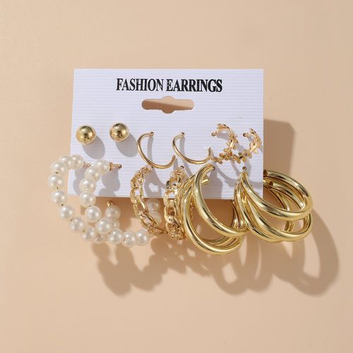 Paires Boucles d'oreilles avec perles - SHEIN - Modalova