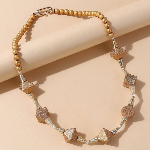 Collier avec perle à design de géométrique - SHEIN - Modalova