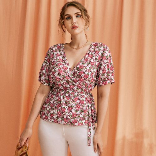 Blouse fleuri croisé - SHEIN - Modalova