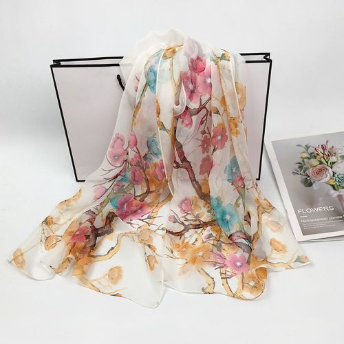 Foulard à imprimé fleur - SHEIN - Modalova