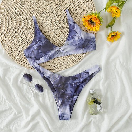 Bikini à imprimé marbre - SHEIN - Modalova