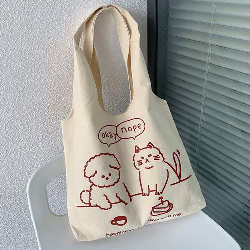 Sac de shopping à motif dessin animé - SHEIN - Modalova