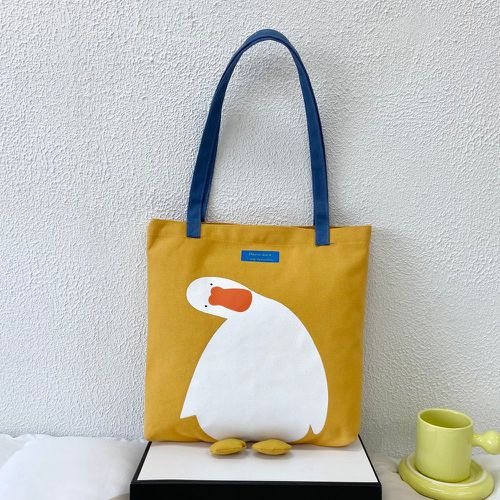 Sac Shopper Imprimé Oie Cartoon - SHEIN - Modalova