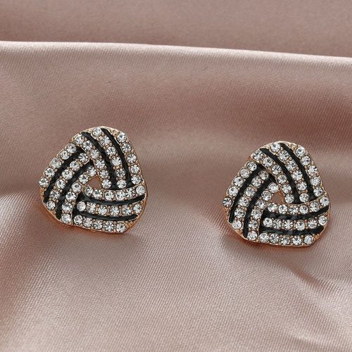 Clous d'oreilles avec strass - SHEIN - Modalova