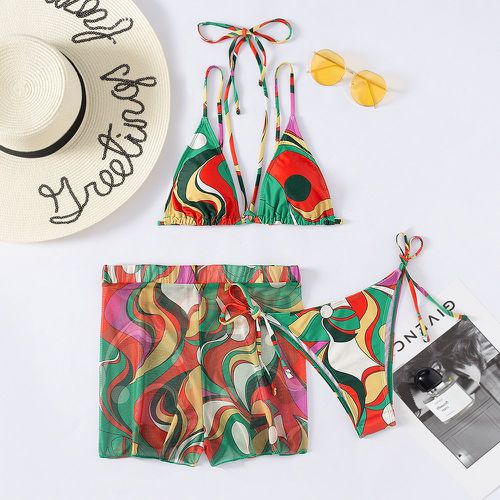 Pièces Bikini avec motif & Pantalon de plage - SHEIN - Modalova