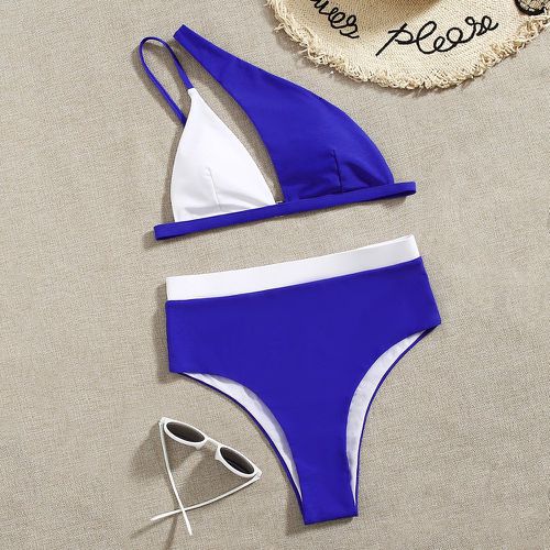 Bikini bicolore asymétrique - SHEIN - Modalova