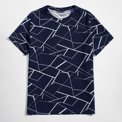 T-shirt avec imprimé géométrique - SHEIN - Modalova