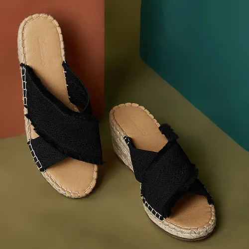 Mules espadrilles avec franges - SHEIN - Modalova