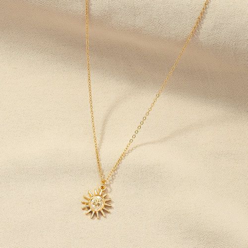 Collier avec pendentif soleil - SHEIN - Modalova