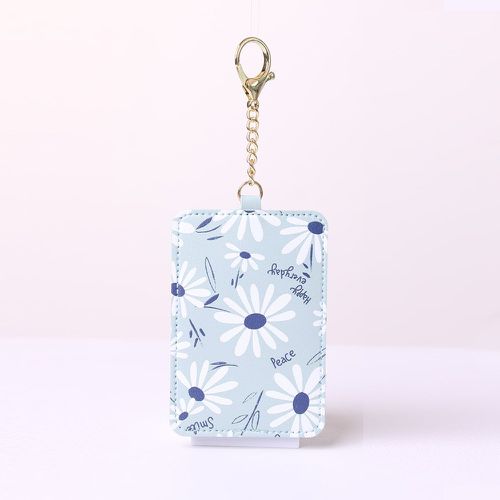 Porte-cartes avec motif fleur - SHEIN - Modalova