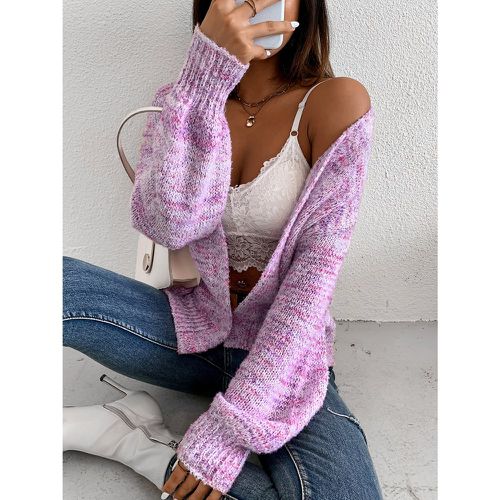 Cardigan chiné ouvert - SHEIN - Modalova