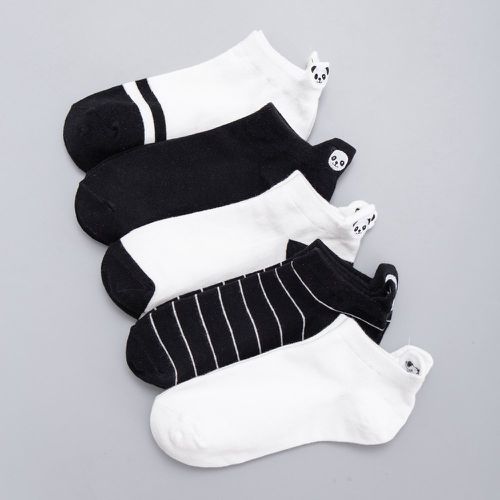 Paires Chaussettes avec broderie panda - SHEIN - Modalova