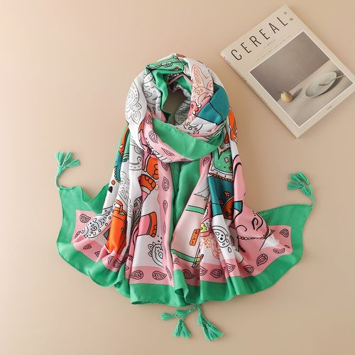 Foulard à imprimé animal - SHEIN - Modalova