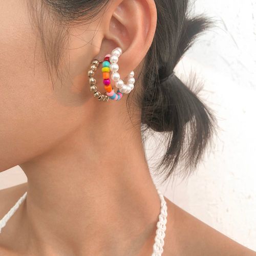 Pièces Boucles d'oreilles à perles - SHEIN - Modalova