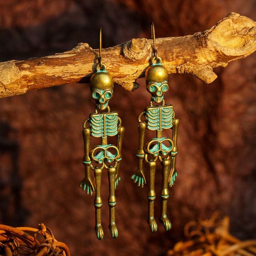 Pendants d'oreilles à squelette d'halloween - SHEIN - Modalova