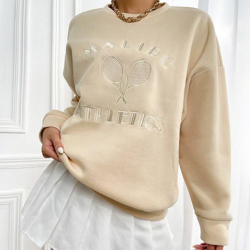 Sweat-shirt à broderie - SHEIN - Modalova