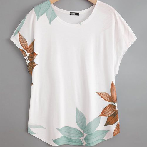 T-shirts grandes tailles Casual Floral - SHEIN - Modalova