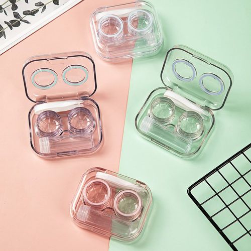 Pièce Boîte de rangement pour lentilles de contact de couleur aléatoire - SHEIN - Modalova