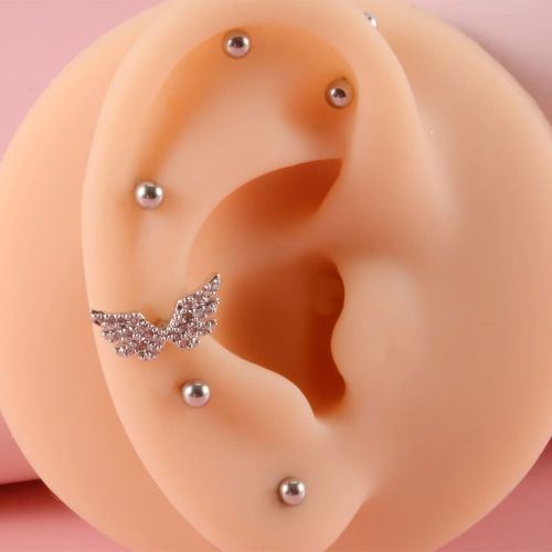 Pièces Boucles d'oreilles à zircone cubique - SHEIN - Modalova