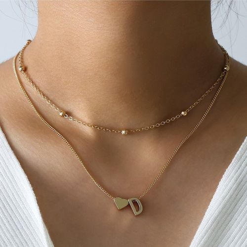 Collier avec lettre - SHEIN - Modalova