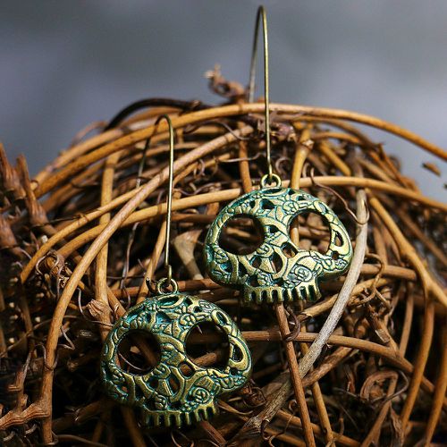 Pendants d'oreilles à détail squelette halloween - SHEIN - Modalova