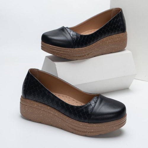 Sandales compensées minimaliste à design tressé - SHEIN - Modalova
