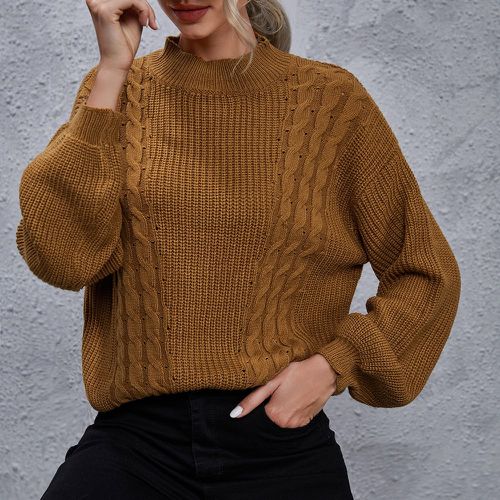 Pull en tricot torsadé - SHEIN - Modalova
