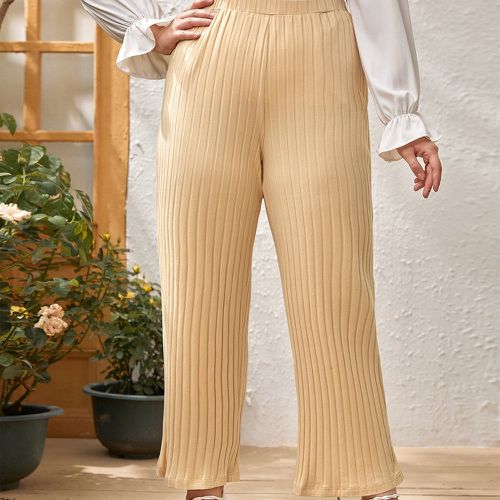 Pantalon côtelé taille haute - SHEIN - Modalova