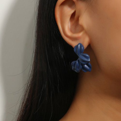 Clous d'oreilles à détail pétales - SHEIN - Modalova