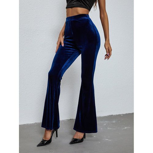 Pantalon évasé taille haute en velours - SHEIN - Modalova