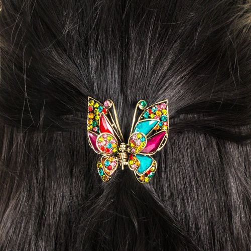 Griffe à cheveux à strass à détail papillon - SHEIN - Modalova
