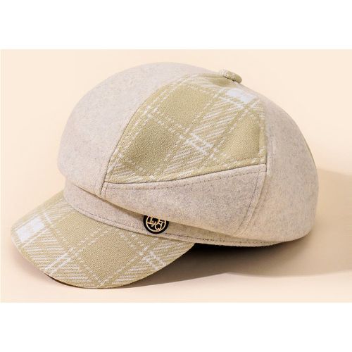 Casquette gavroche à carreaux - SHEIN - Modalova