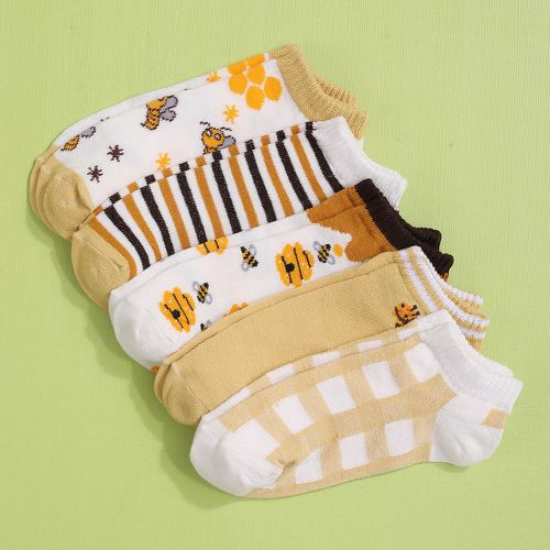 Paires Chaussettes à imprimé abeille - SHEIN - Modalova
